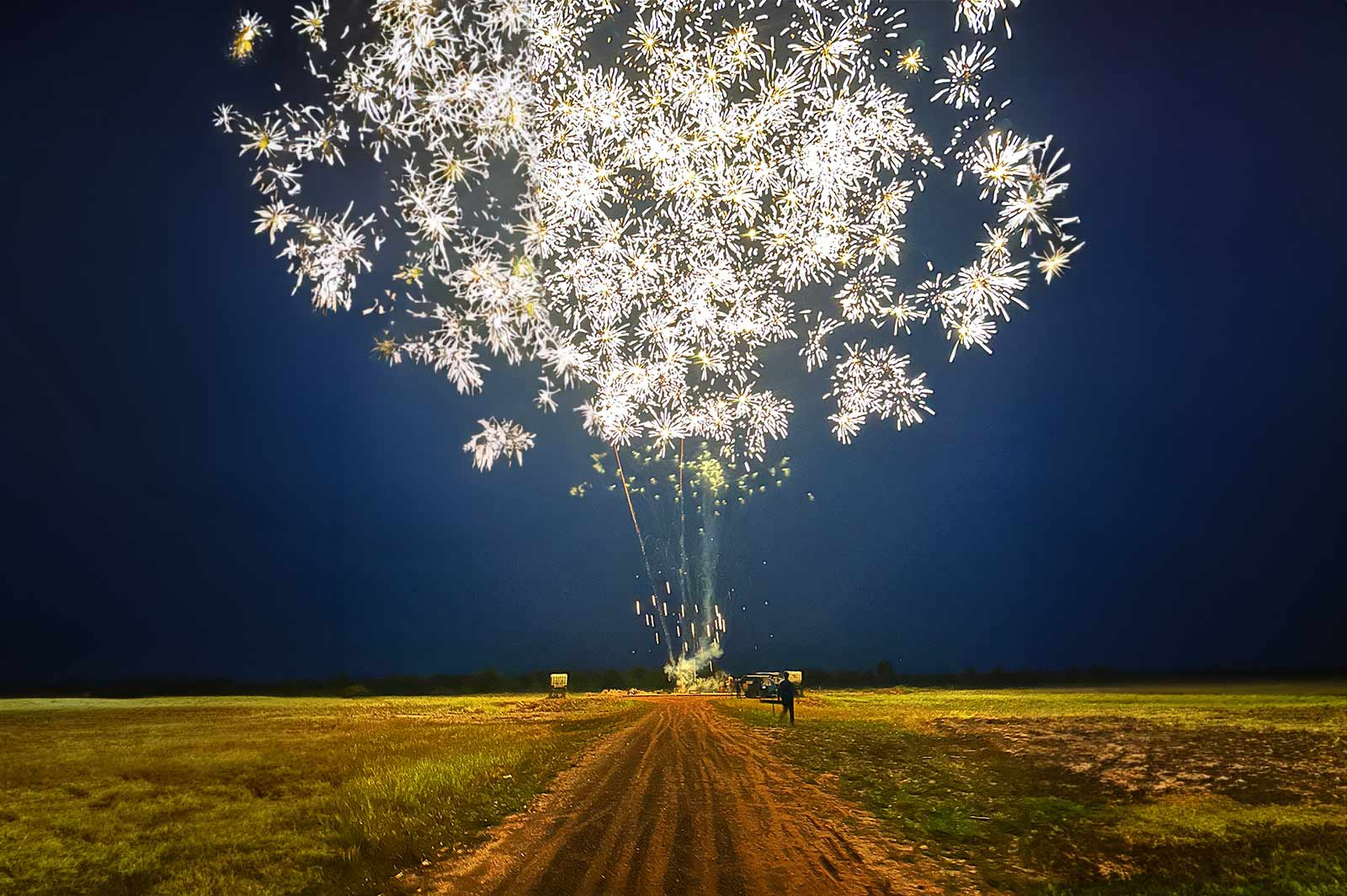 Fireworks display in Cambodia