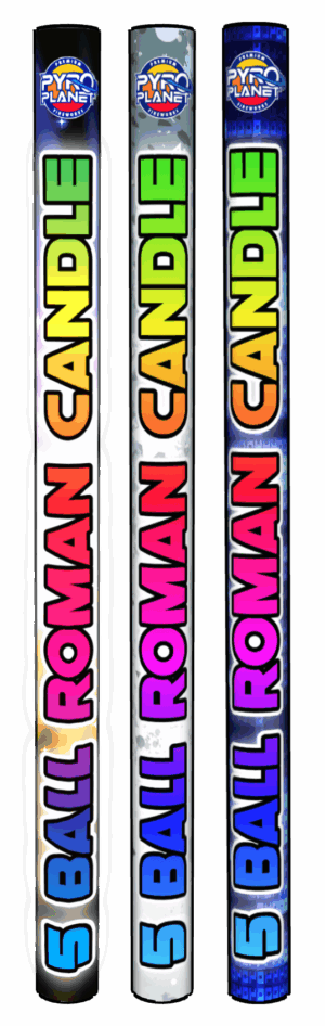 5 Ball Roman Candle Assortment