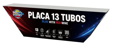 PLACA 13 TUBOS - BLUE WITH RED MINE