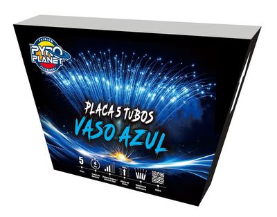 PLACA 5 TUBOS VASO AZUL