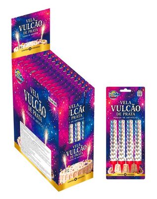 VELA VULCÃO DE PRATA