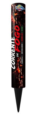 CORRENTE DE FOGO - CANDELA - 240 BALADAS - VERMELHO E VERDE